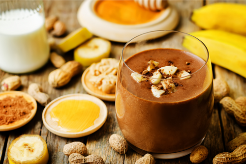 Peanut or Almond Butter Chocolate Protein Shake